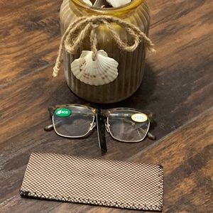 ICU tortoise & gold readers NWT 1.75